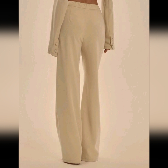 Tailored Extreme Waistband Wide Leg Trousers Only Spring Summer Elegant Prom - Picture 4 of 4
